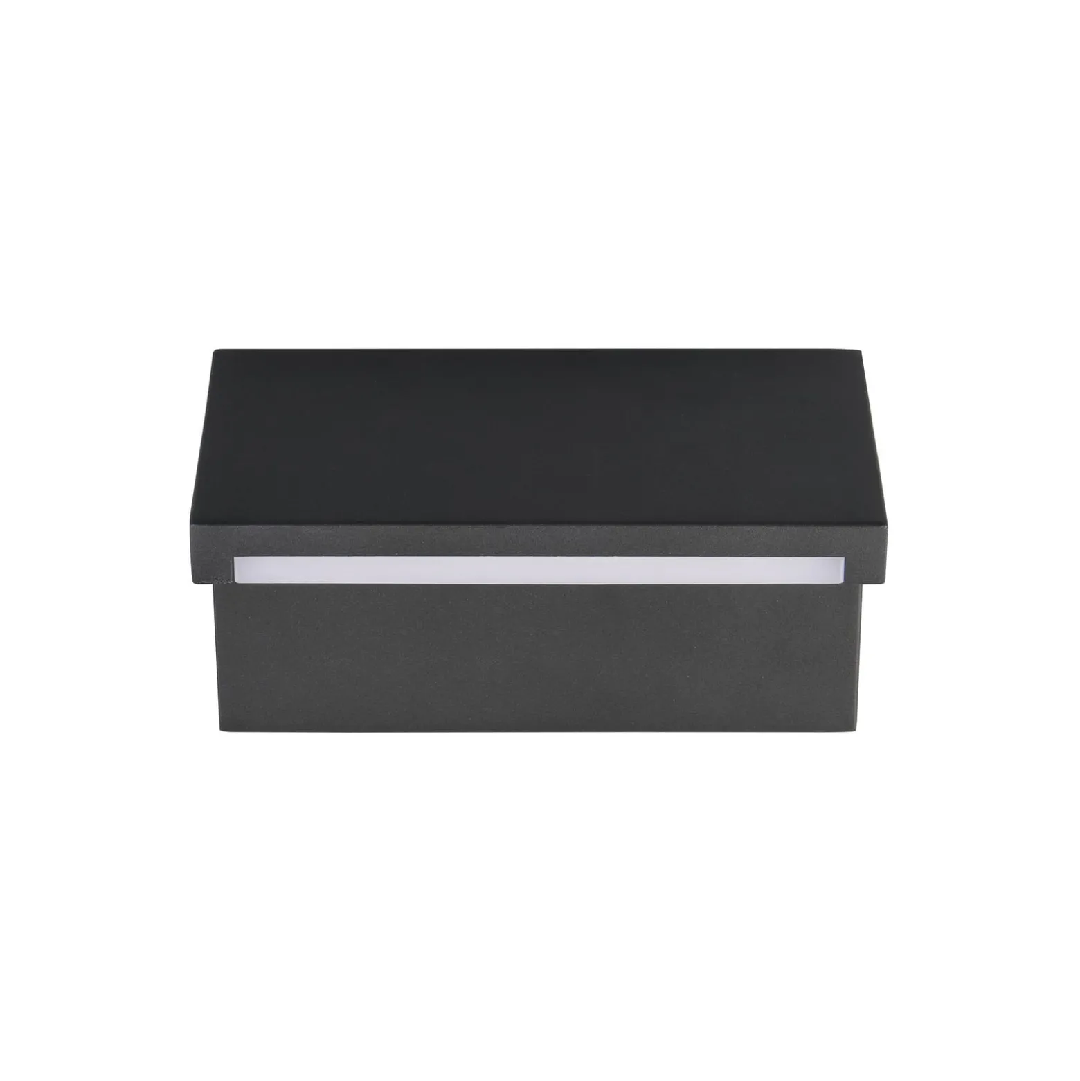 LED-Außenwandlampe Ravi, anthrazit, Breite 18 cm Metall IP65