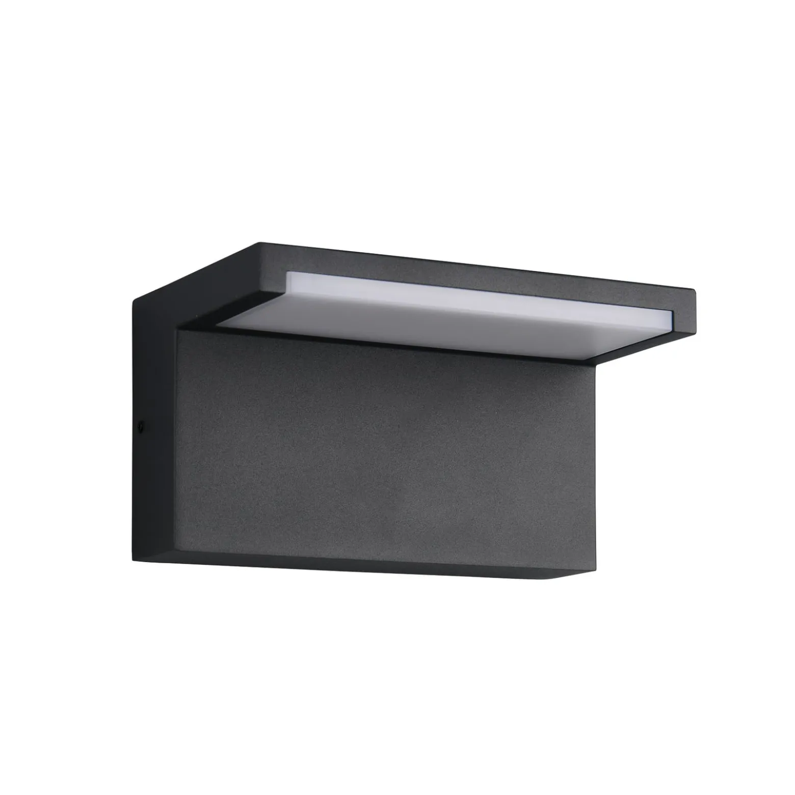 LED-Außenwandlampe Ravi, anthrazit, Breite 18 cm Metall IP65