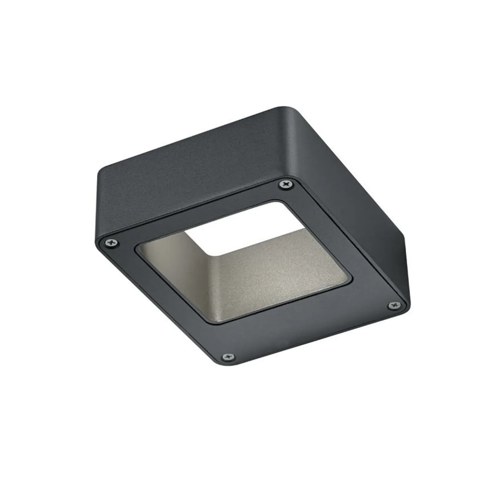 LED-Außenwandlampe RENO, anthrazit, Breite 12 cm Metall IP54