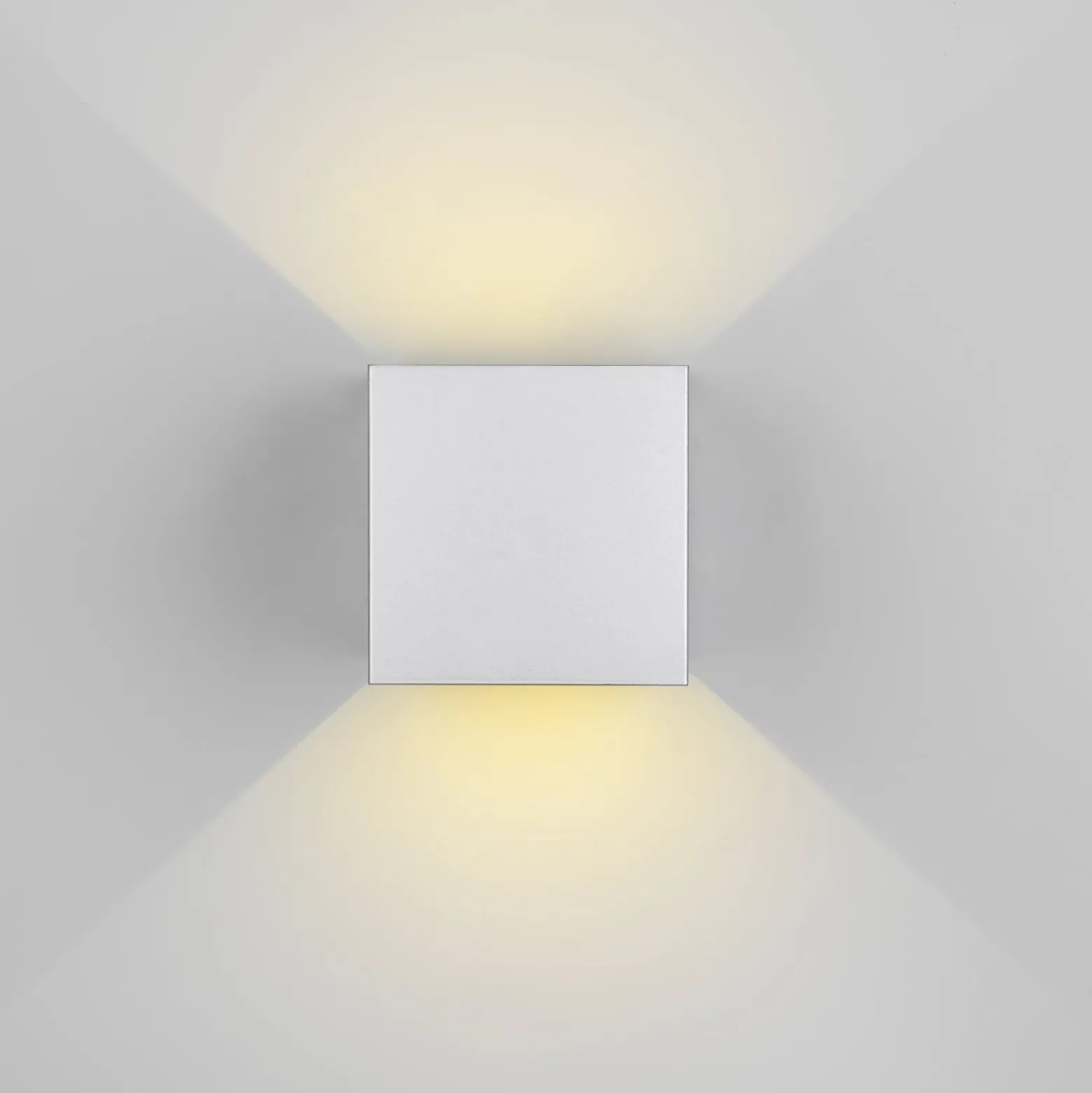 LED-Außenwandlampe Talent, titanfarben, Breite 10 cm, Sensor