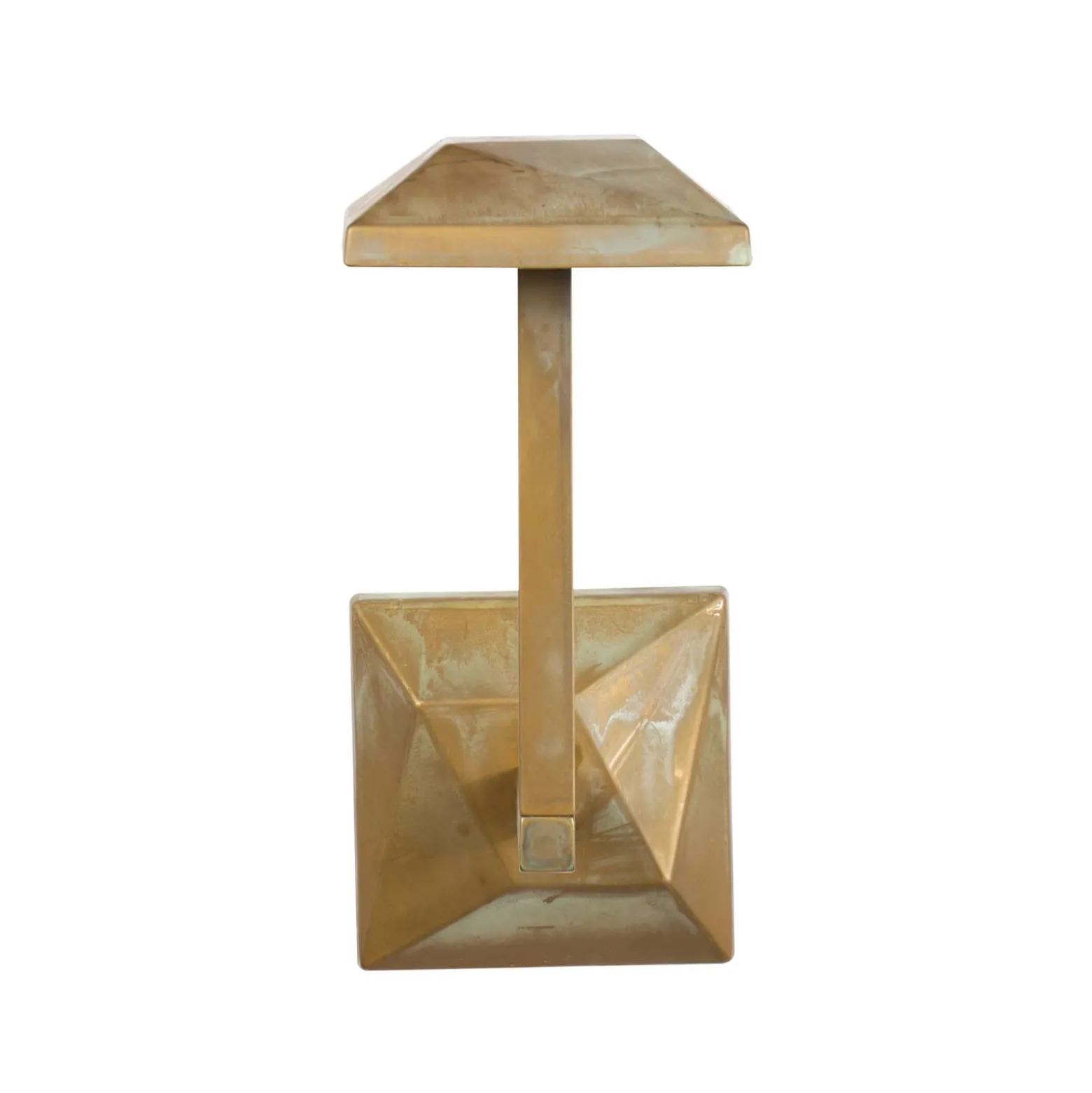 LED-Außenwandleuchte Aura Edge, Höhe 24 cm, messing antik