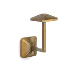 LED-Außenwandleuchte Aura Frame, Höhe 24 cm, messing antik