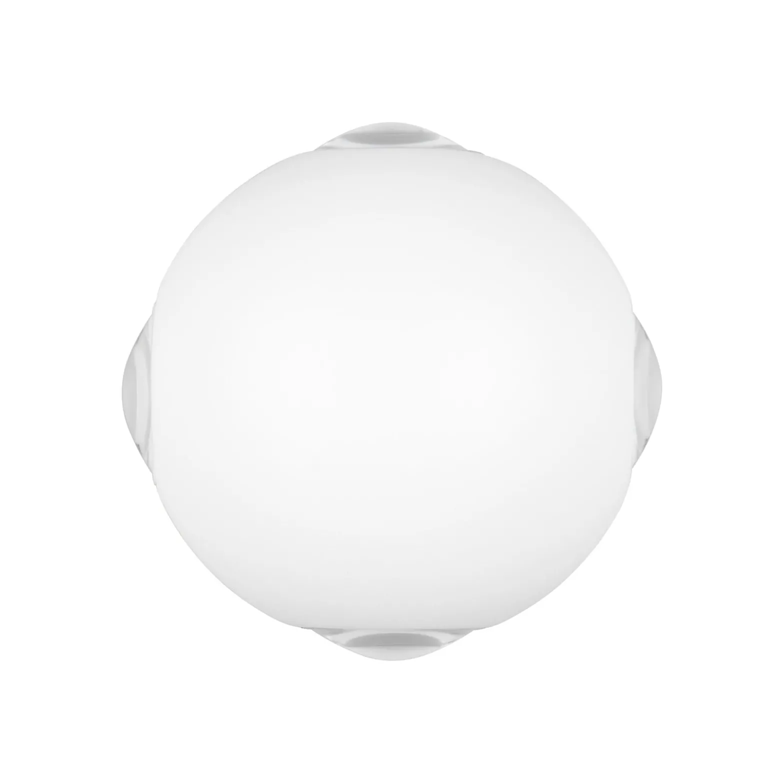 LED-Außenwandleuchte Avisio, weiß matt, 4-flammig, halbrund