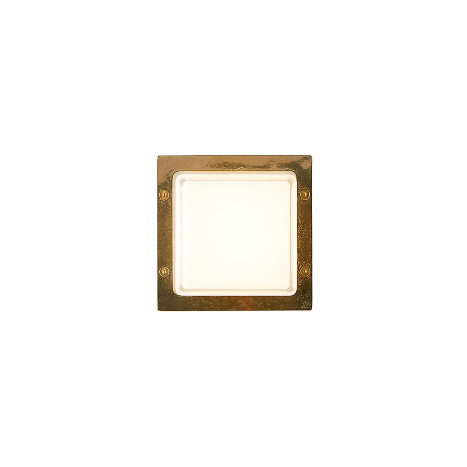 LED-Außenwandleuchte Ice Cubic 3403, messing natur