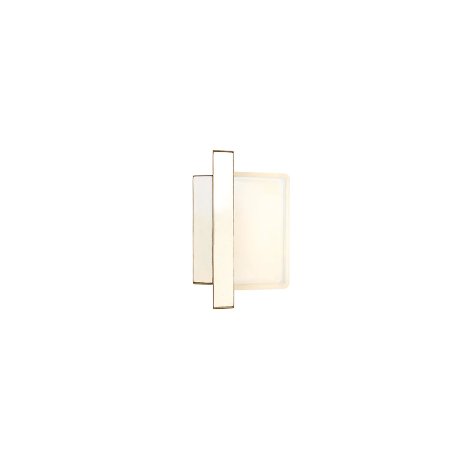 LED-Außenwandleuchte Ice Cubic 3403, messing natur