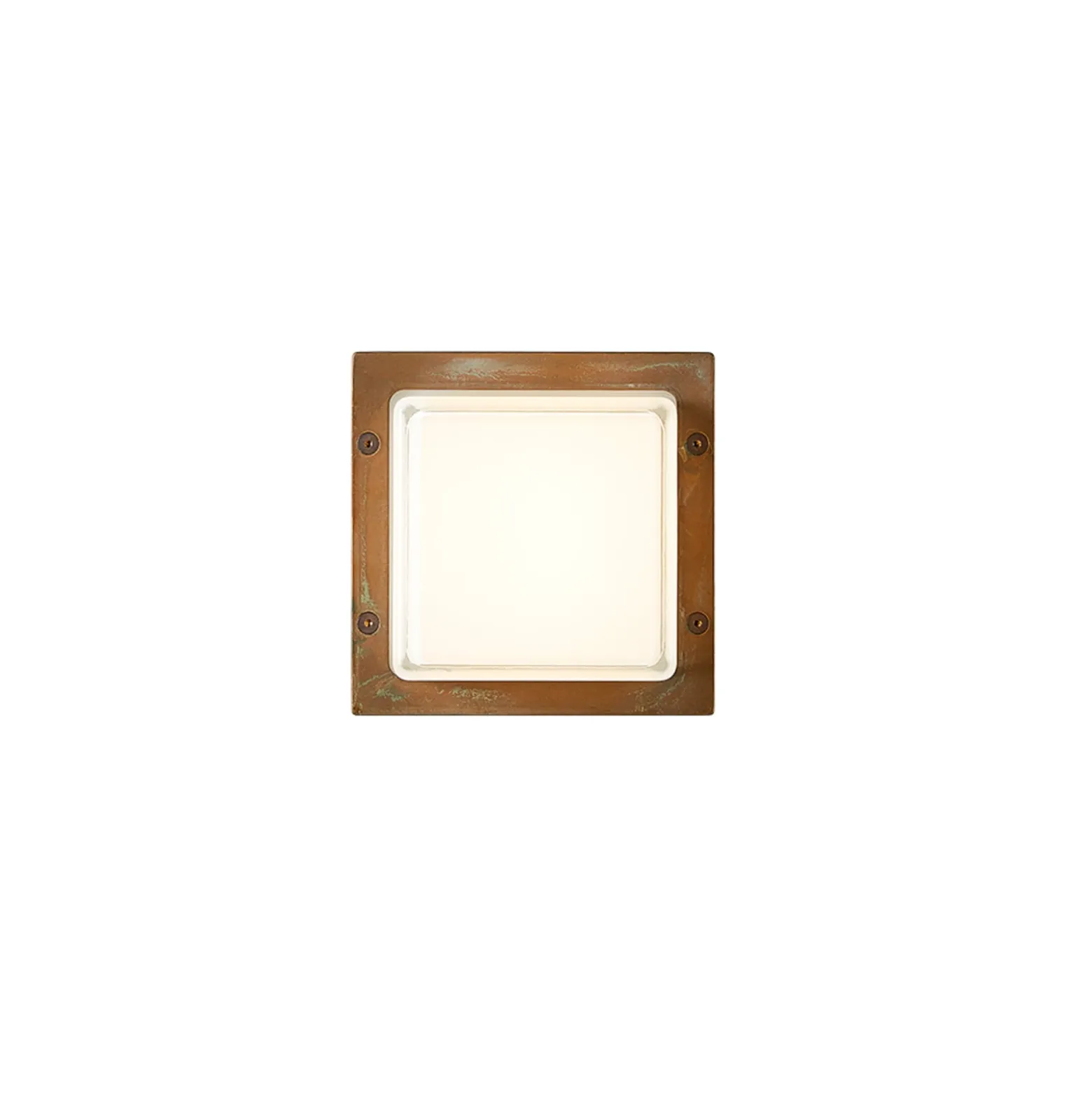 LED-Außenwandleuchte Ice Cubic 3403, messing antik