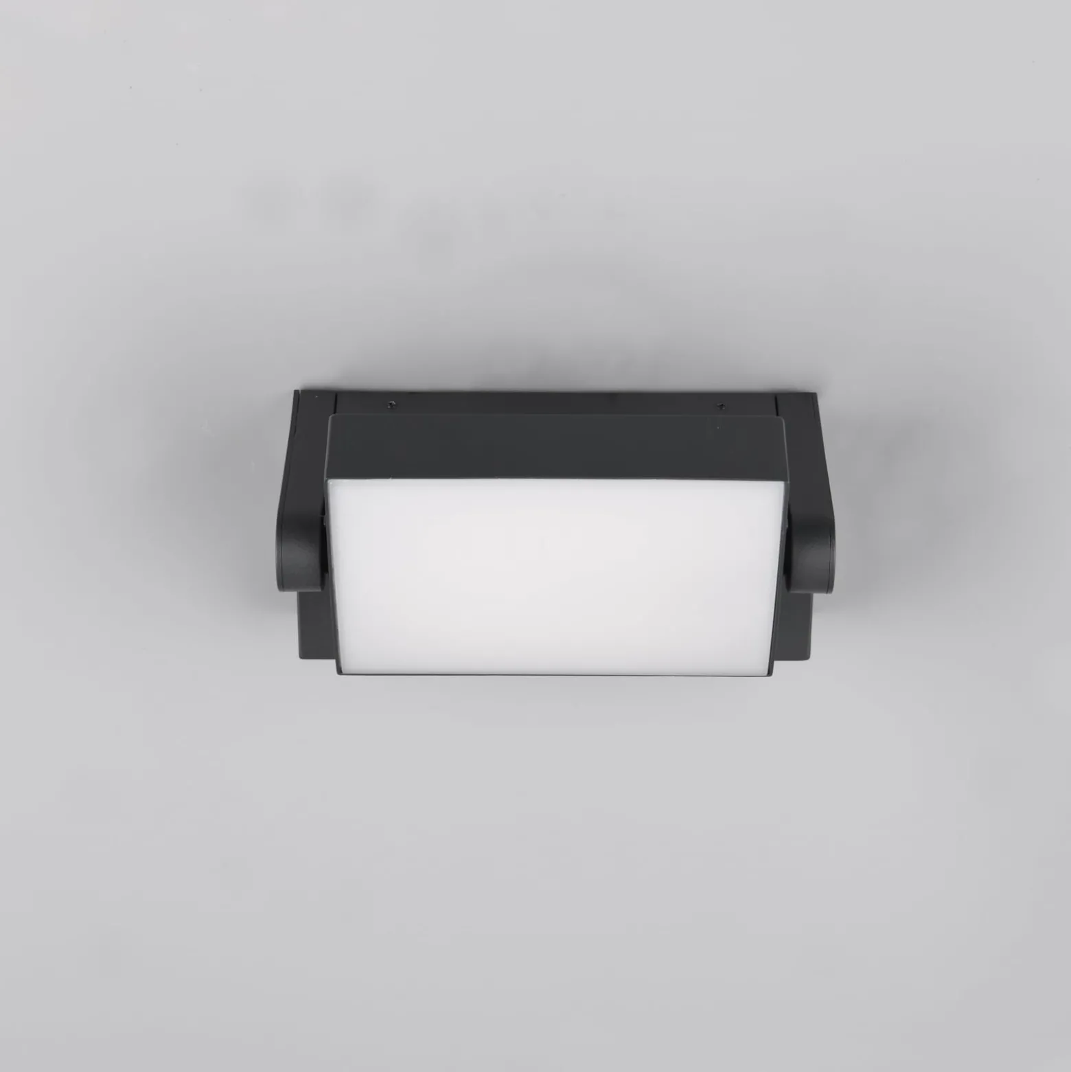 LED-Außenwandleuchte KANSAS, anthrazit, Breite 20 cm, IP54