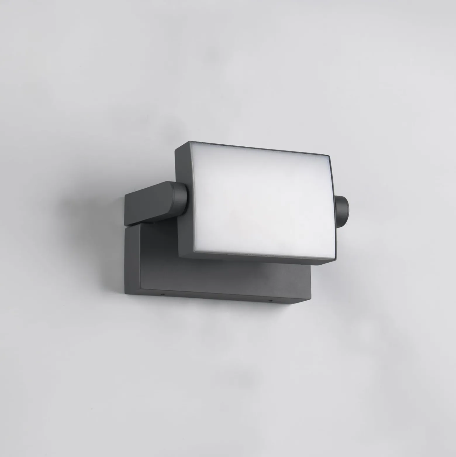 LED-Außenwandleuchte KANSAS, anthrazit, Breite 20 cm, IP54