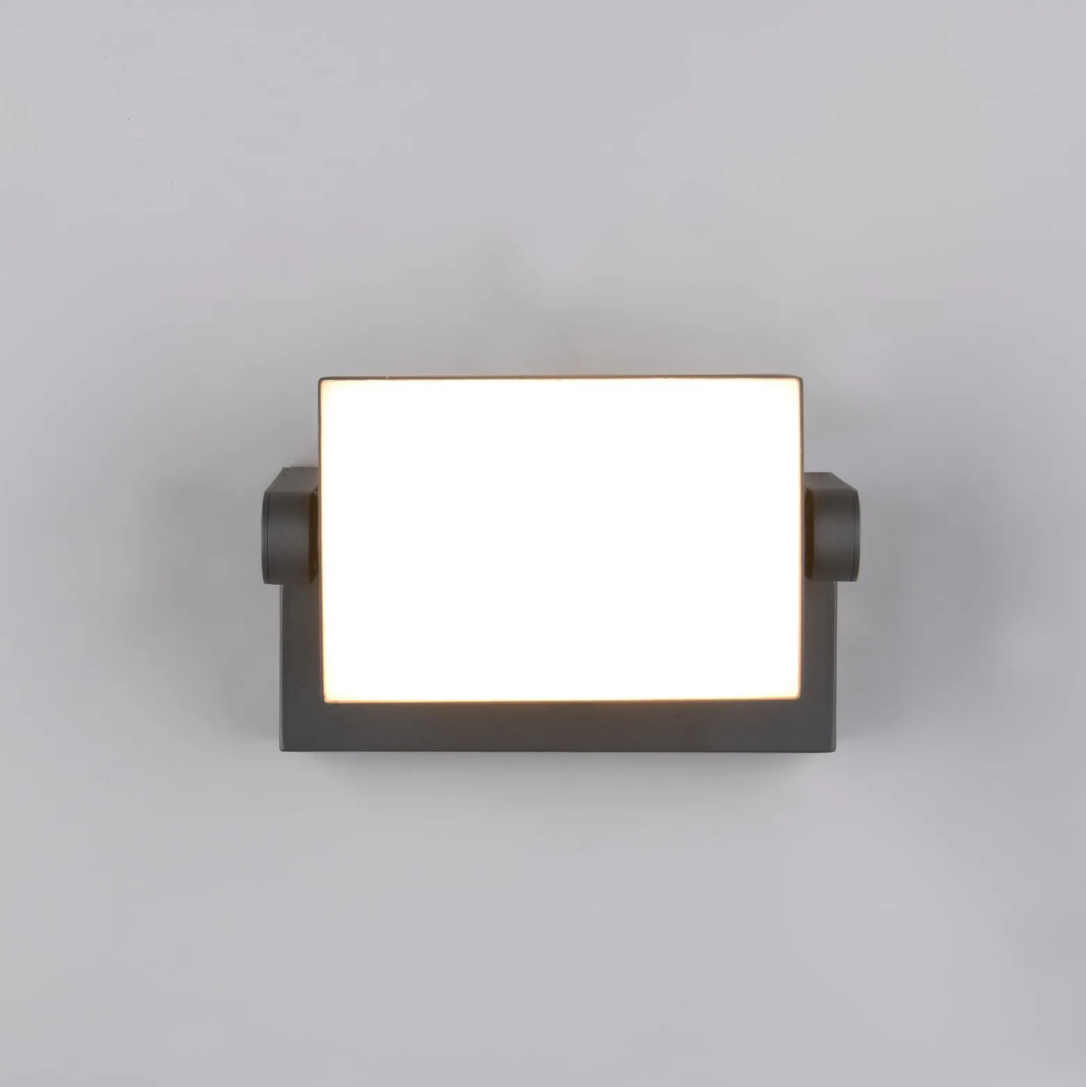 LED-Außenwandleuchte KANSAS, anthrazit, Breite 20 cm, IP54