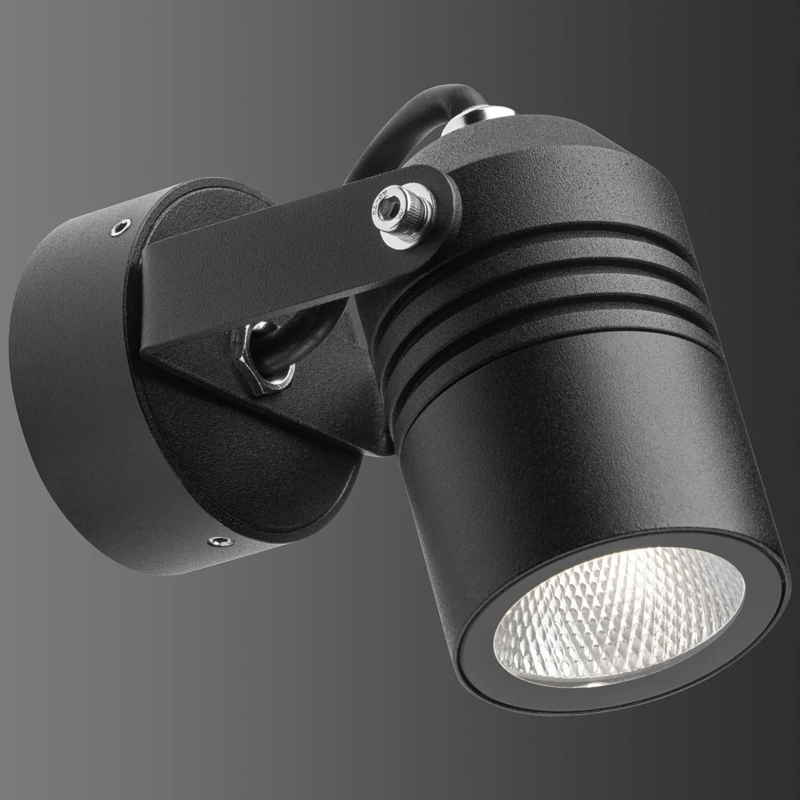 LED-Außenwandstrahler 5019, schwarz, IP54