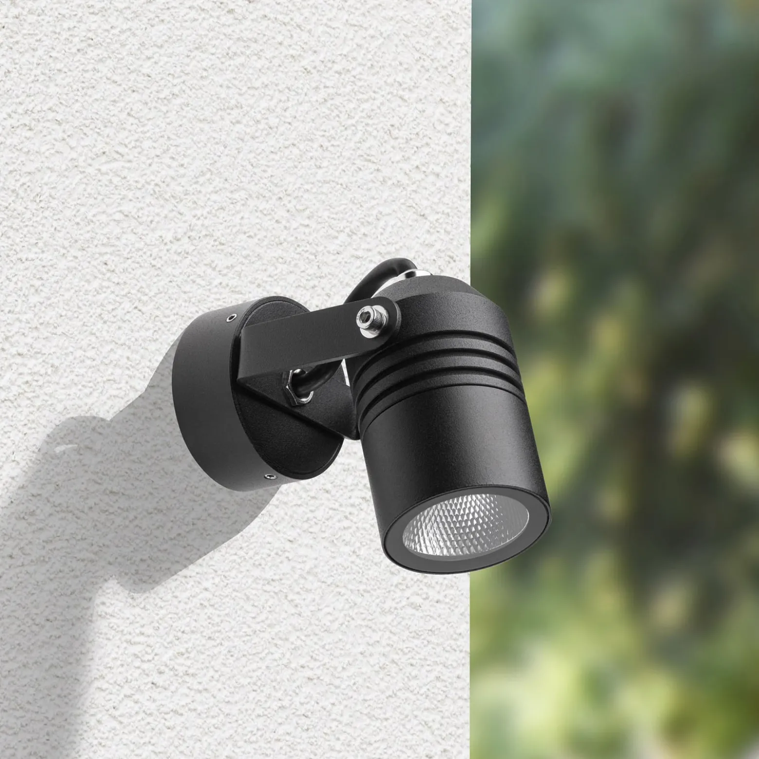 LED-Außenwandstrahler 5019, schwarz, IP54