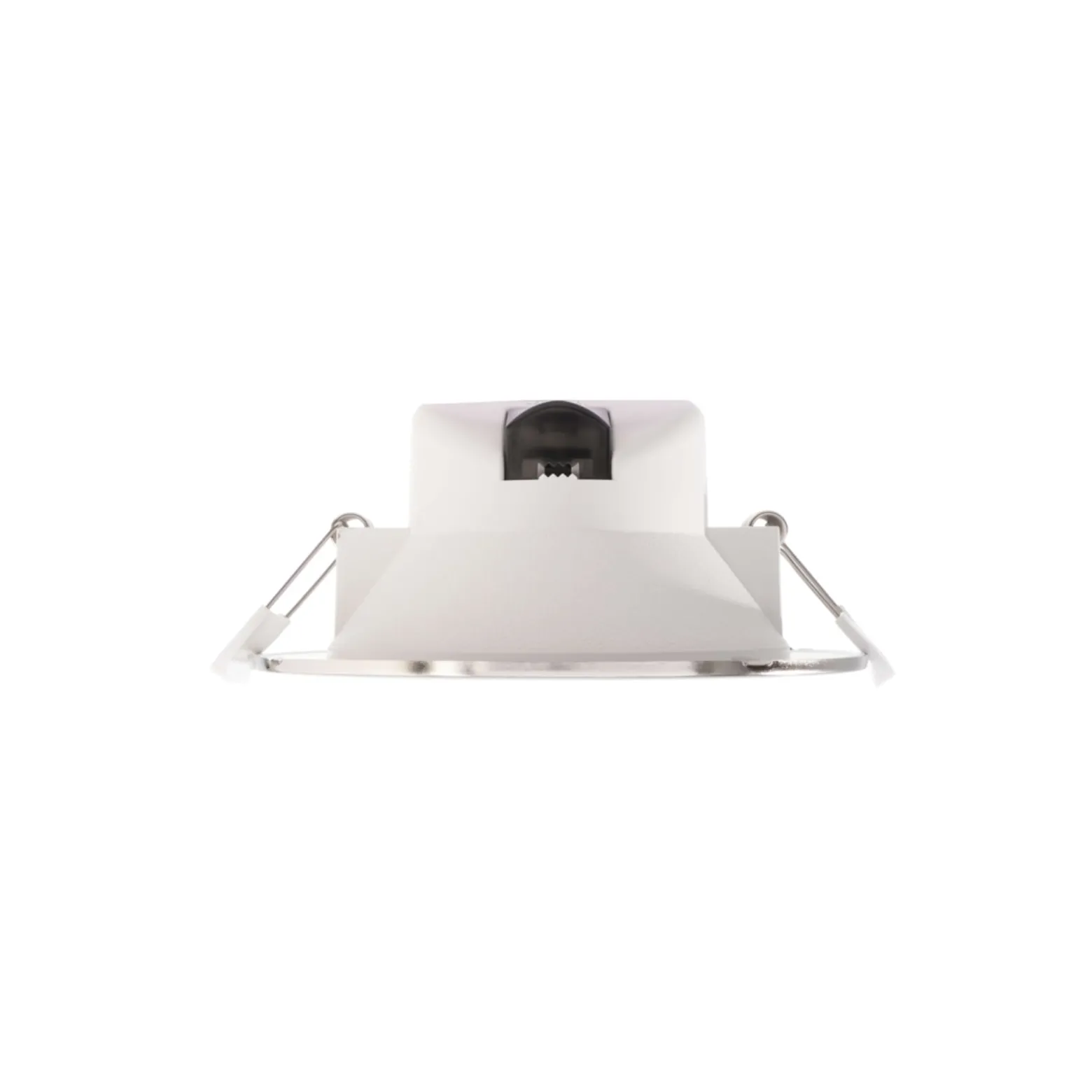 LED-Deckeneinbauleuchte Acrux, Ø 11 cm, silber matt, CCT