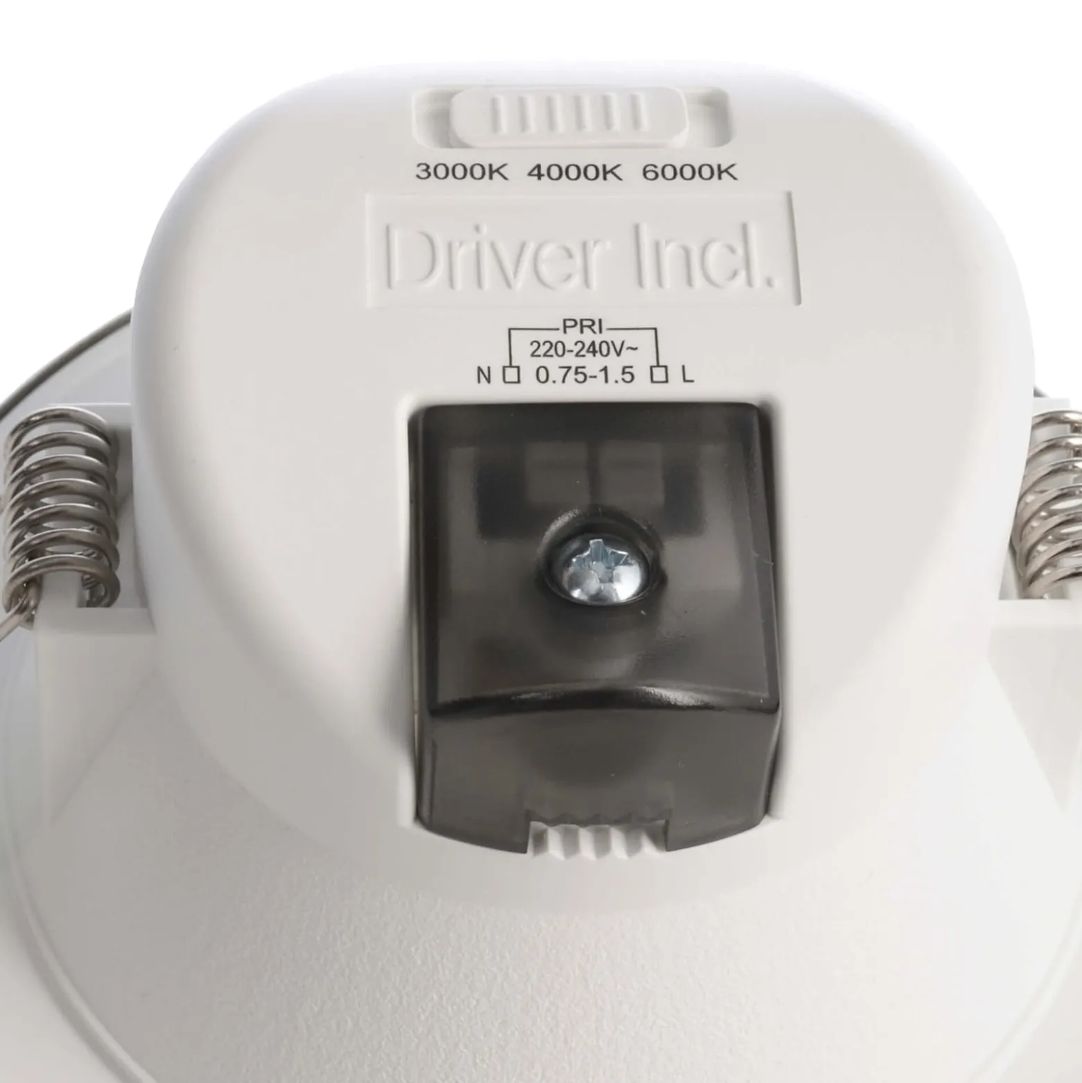 LED-Deckeneinbauleuchte Acrux, Ø 11 cm, silber matt, CCT