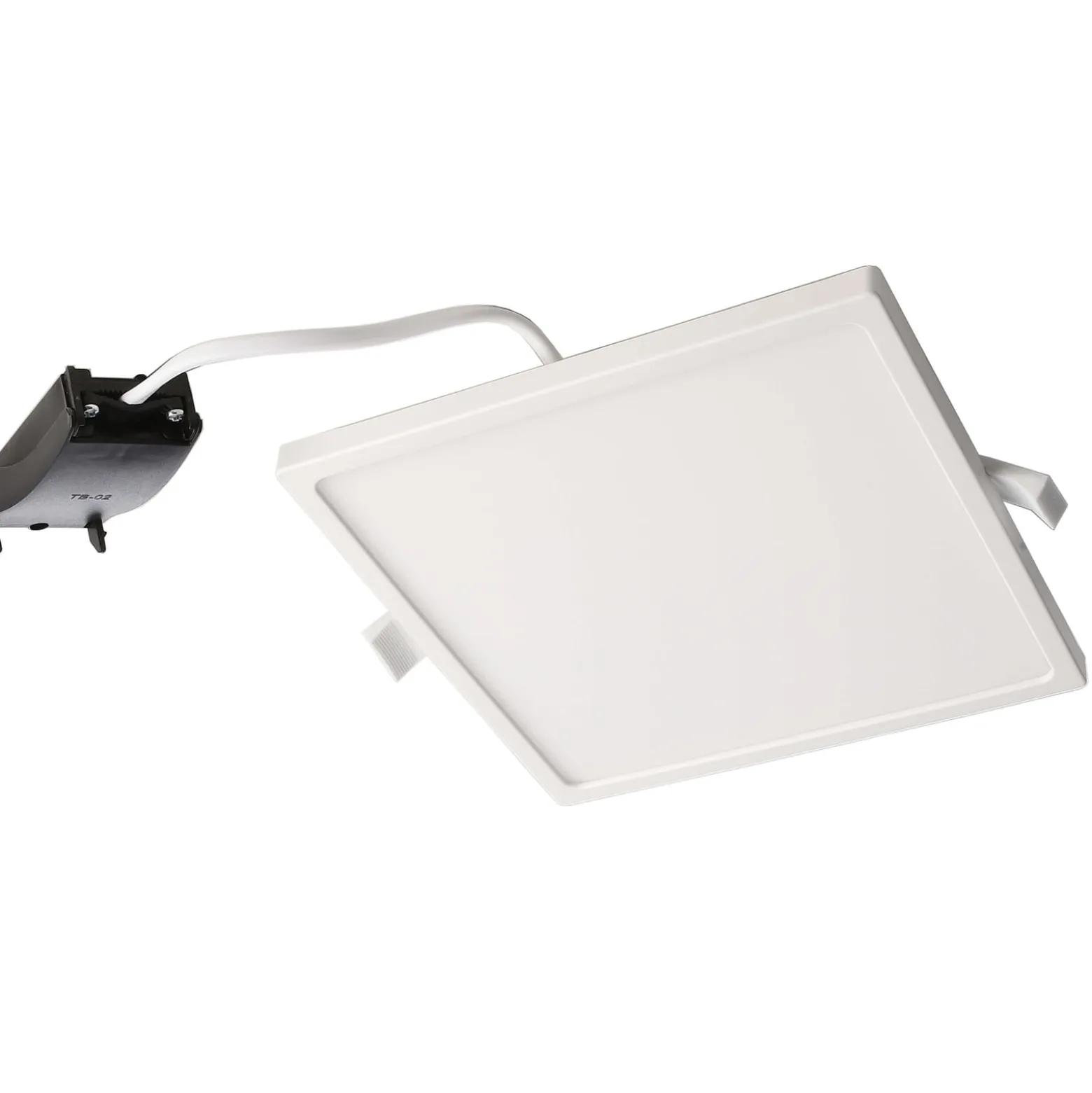 LED-Deckeneinbauleuchte Alya weiß 18x18cm 2.700 K