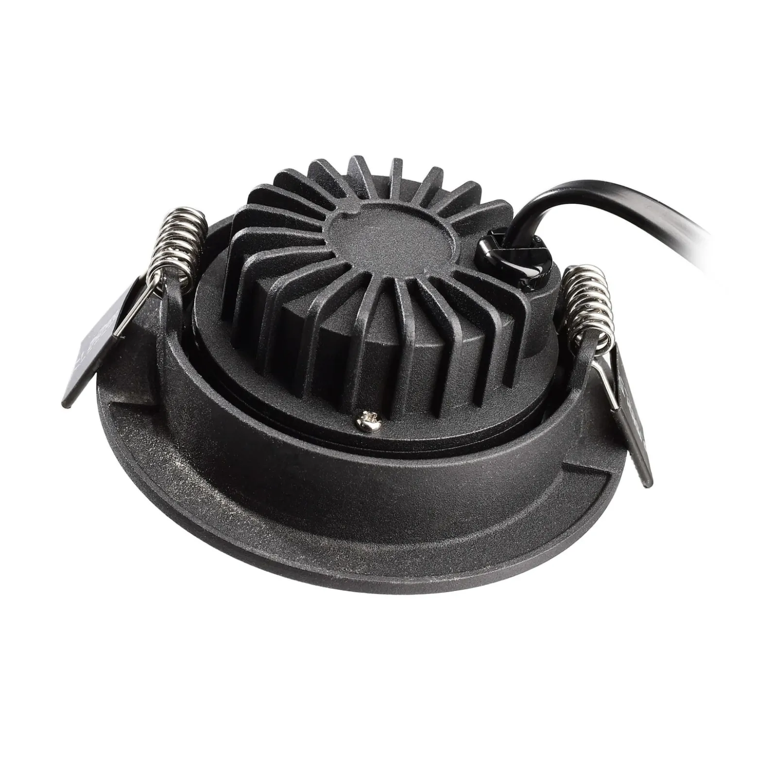 LED-Deckeneinbauleuchte Dione, IP44, schwarz, dim to warm