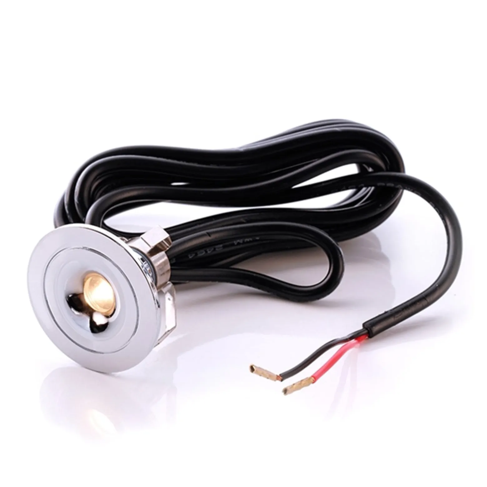 LED-Deckeneinbauleuchte Punto Lumi, silber, 1 W, 3.000 K