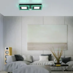 LED-Deckenlampe Acri CCT RGB Fernbedienung 44x20cm