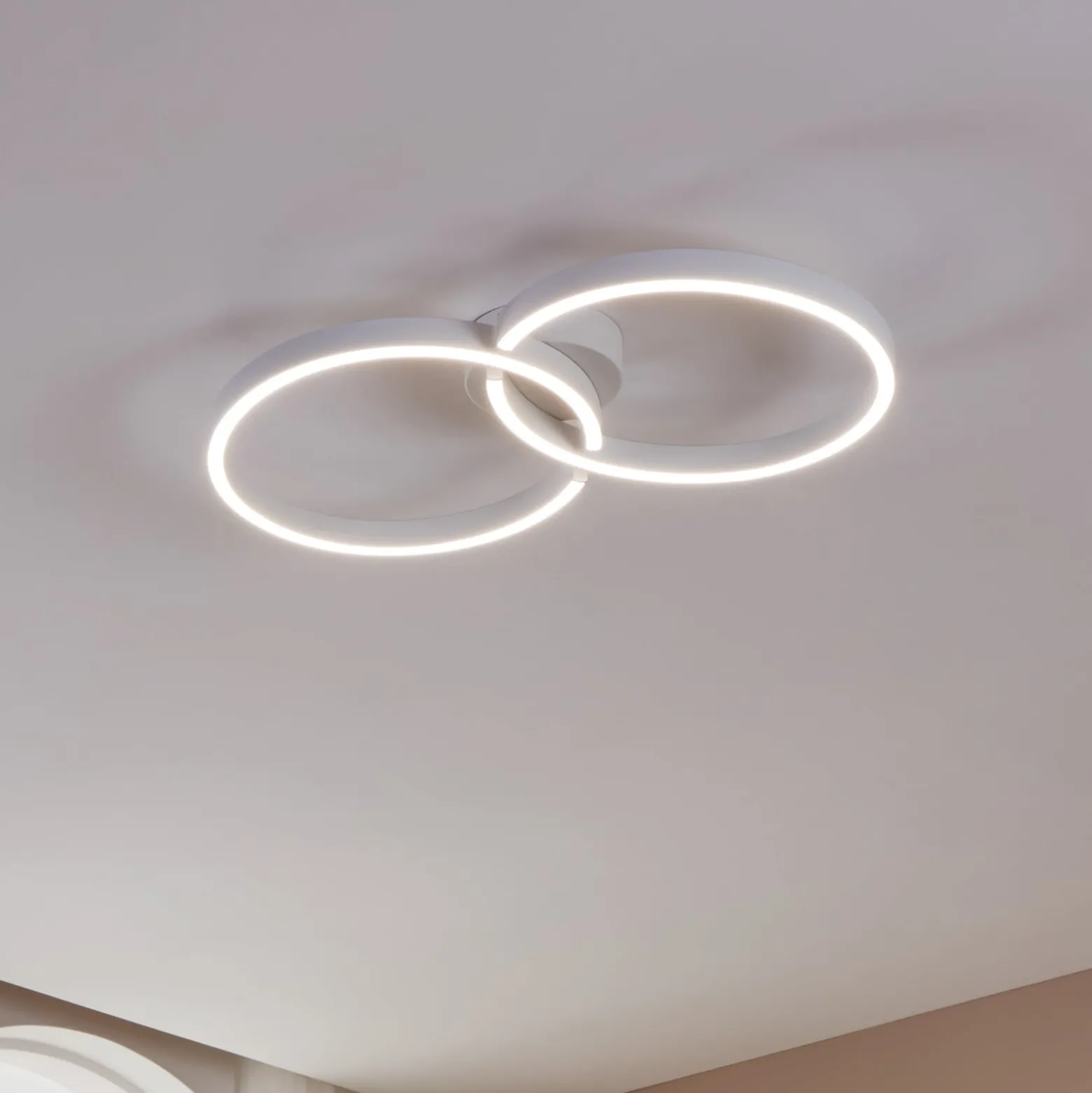 LED-Deckenlampe Armandolo, weiß, Länge 67 cm, CCT, RGB