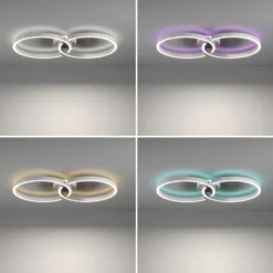 LED-Deckenlampe Armandolo, weiß, Länge 67 cm, CCT, RGB