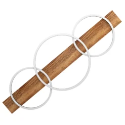 LED-Deckenlampe Boyal, schwarz, Länge 101 cm, Holz, 3-flg.