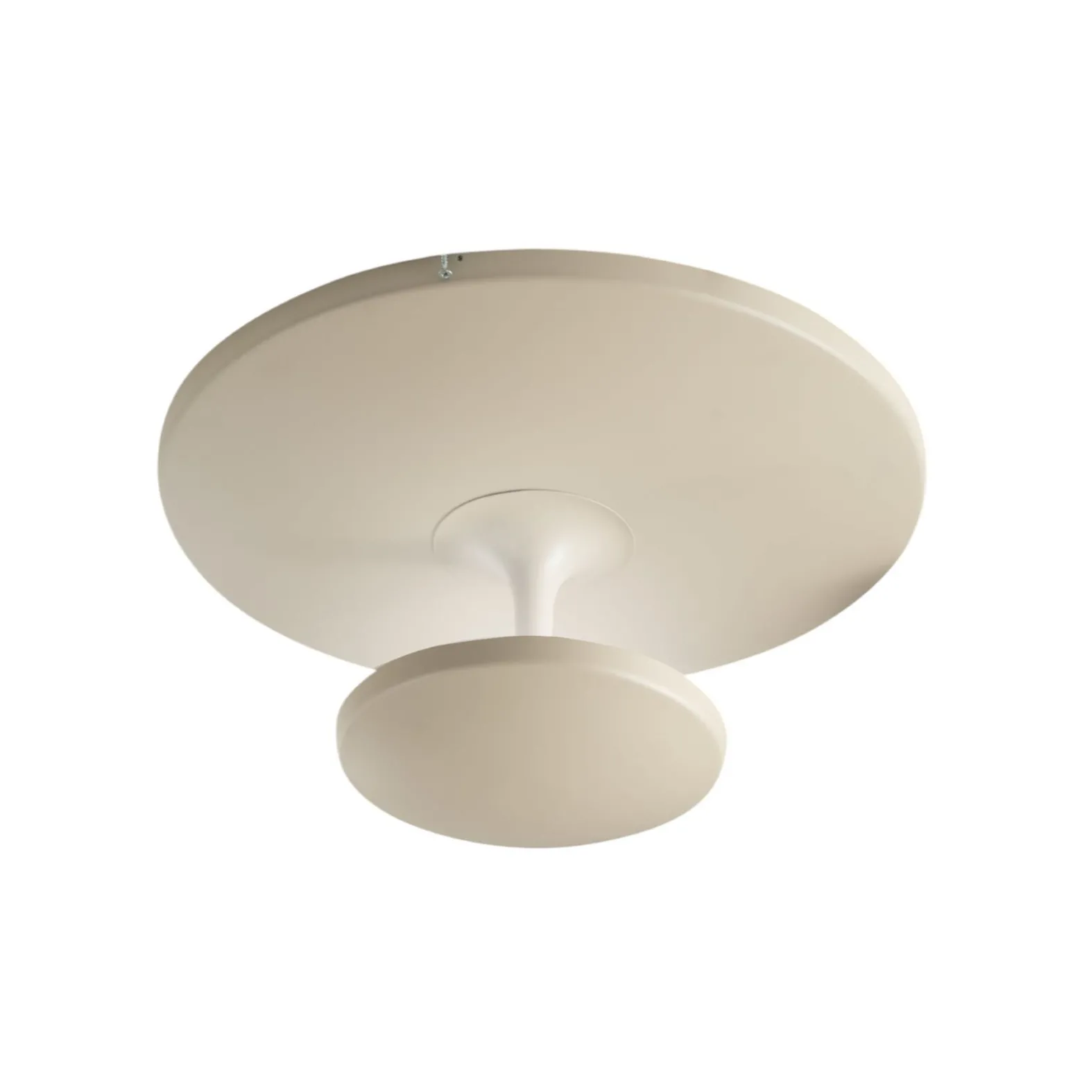 LED-Deckenlampe Conrad, sandfarben, Ø 50 cm, Metall, dimmbar