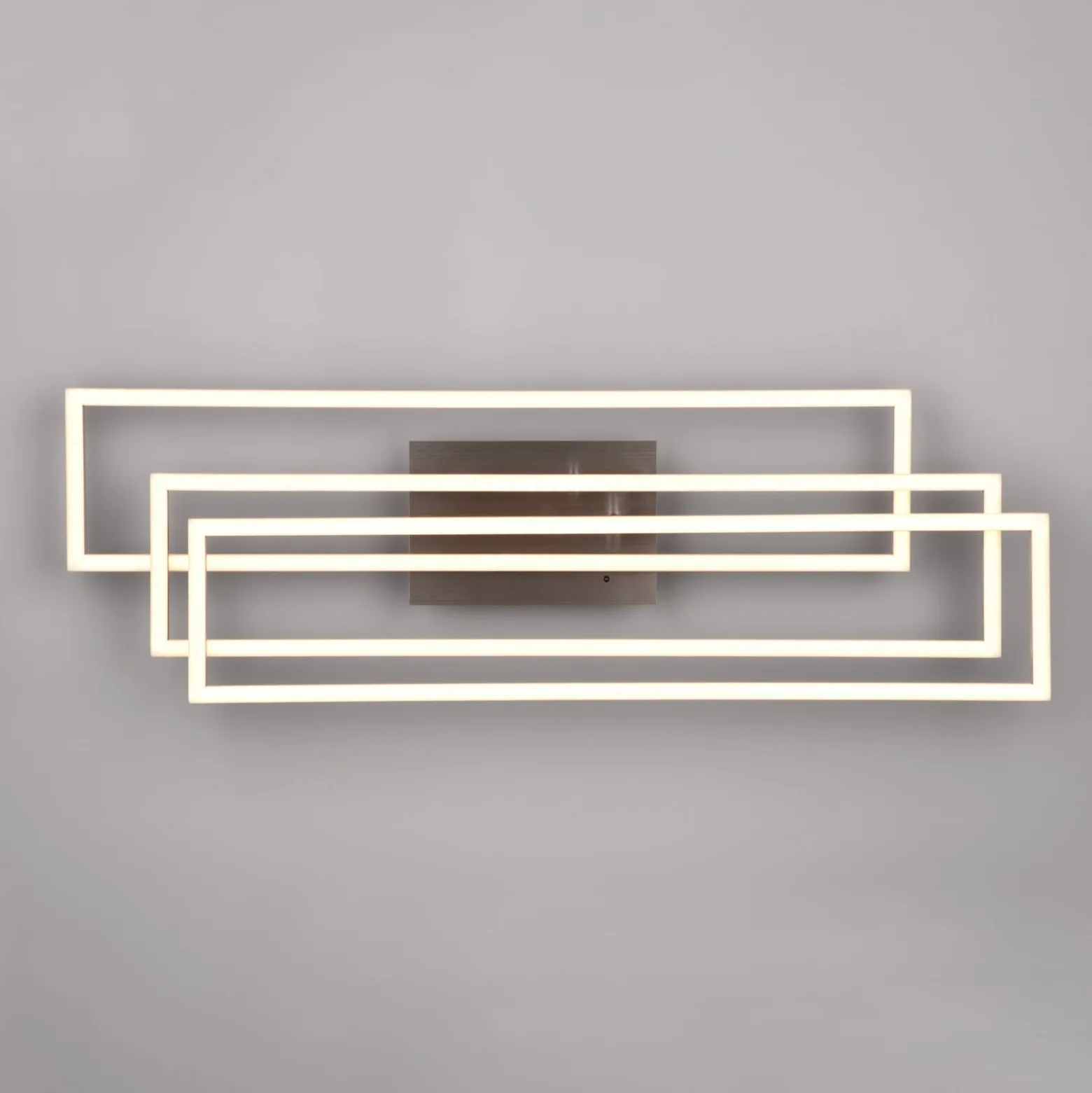 LED-Deckenlampe Corso dreiflammig, nickel matt