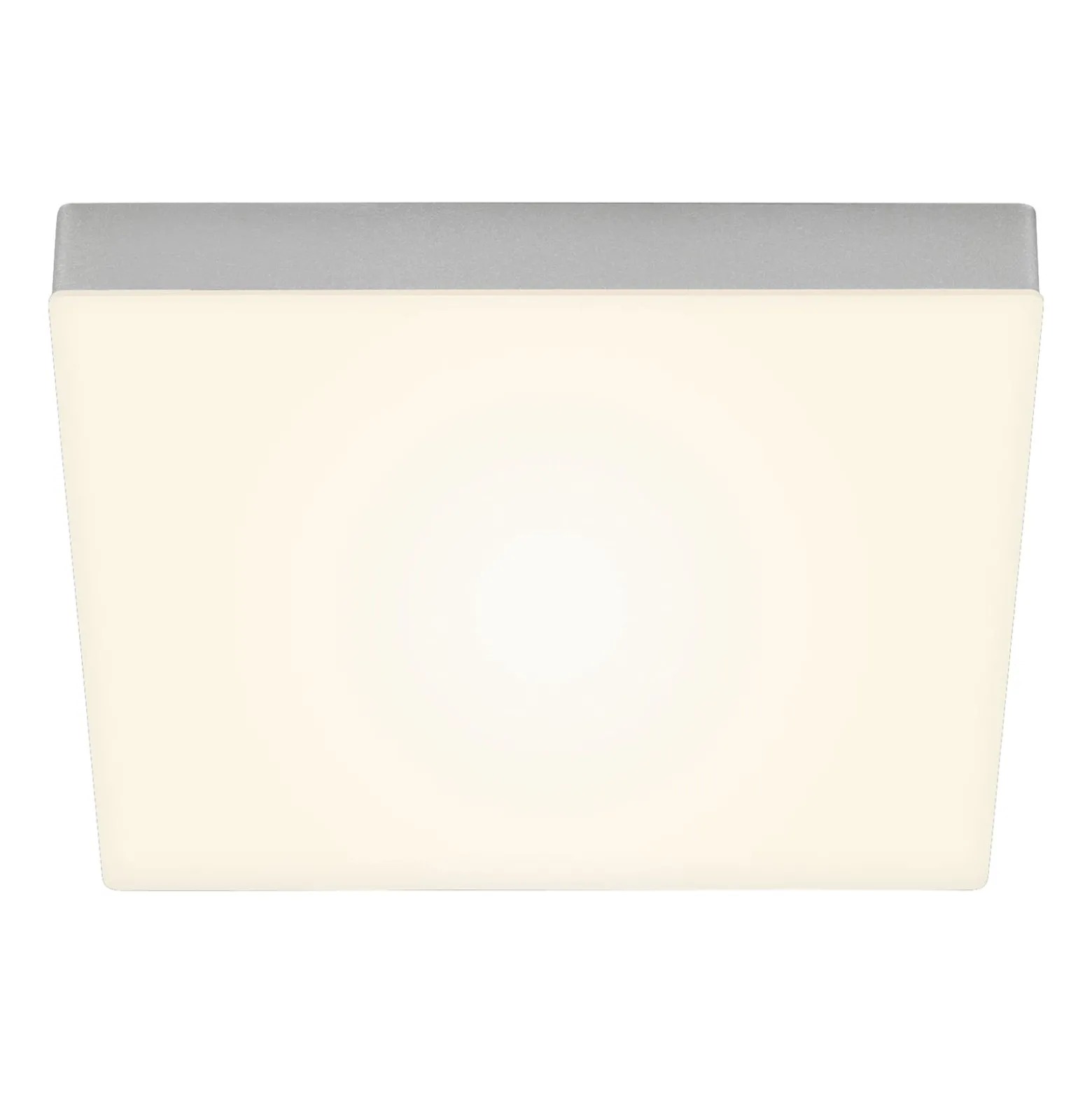 LED-Deckenlampe Flame, 3000K, 28,7x28,7cm, silber