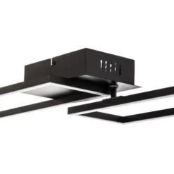 LED-Deckenlampe Frame, Fernbedienung, schwarz
