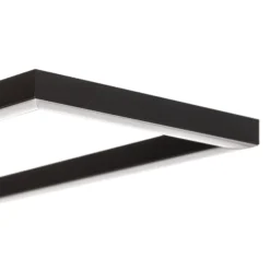 LED-Deckenlampe Frame, Fernbedienung, schwarz