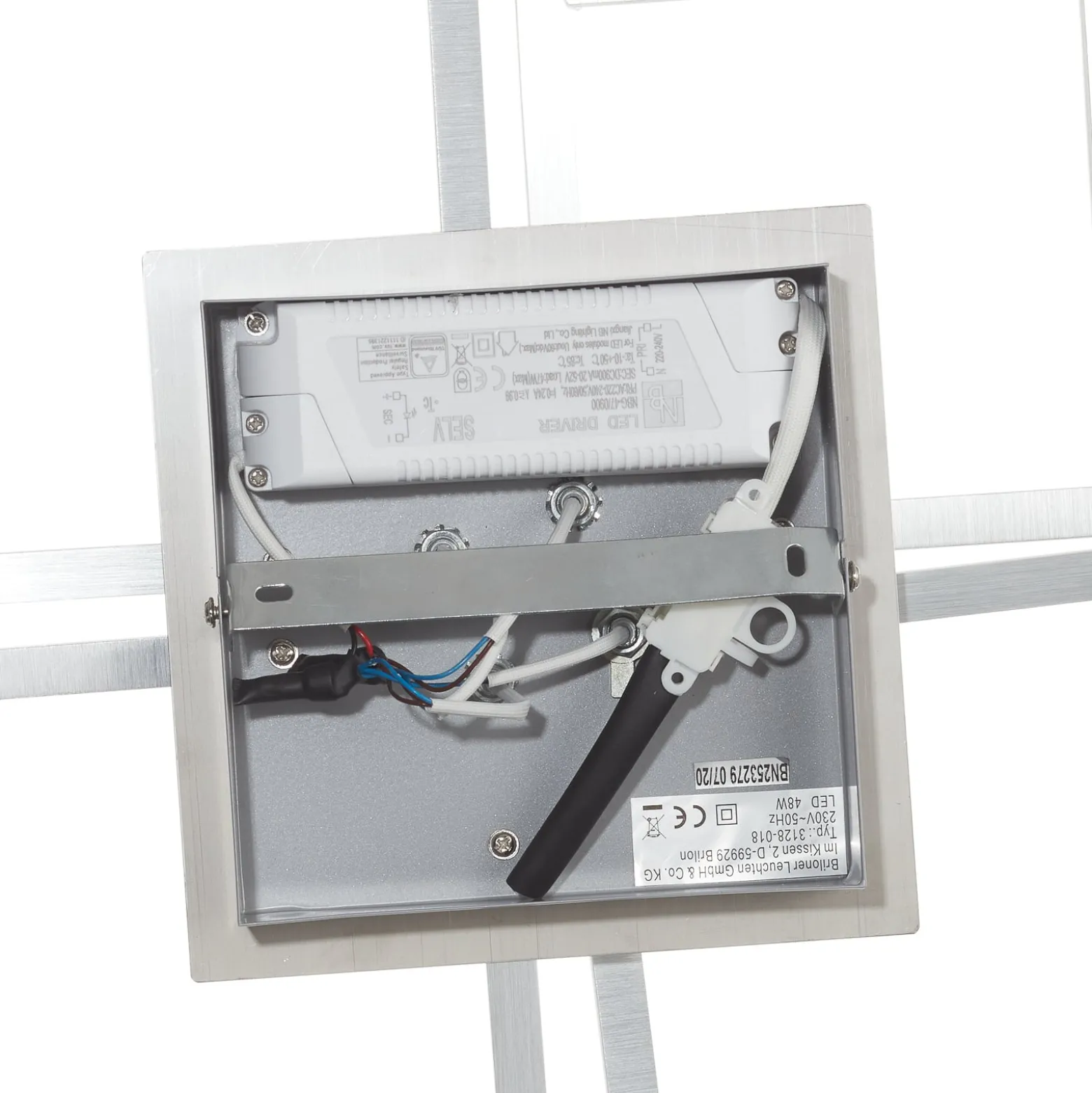 LED-Deckenlampe Frame, per Wandschalter dimmbar