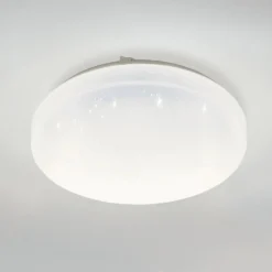 LED-Deckenlampe Frania-S m. Kristalleffekt Ø28cm