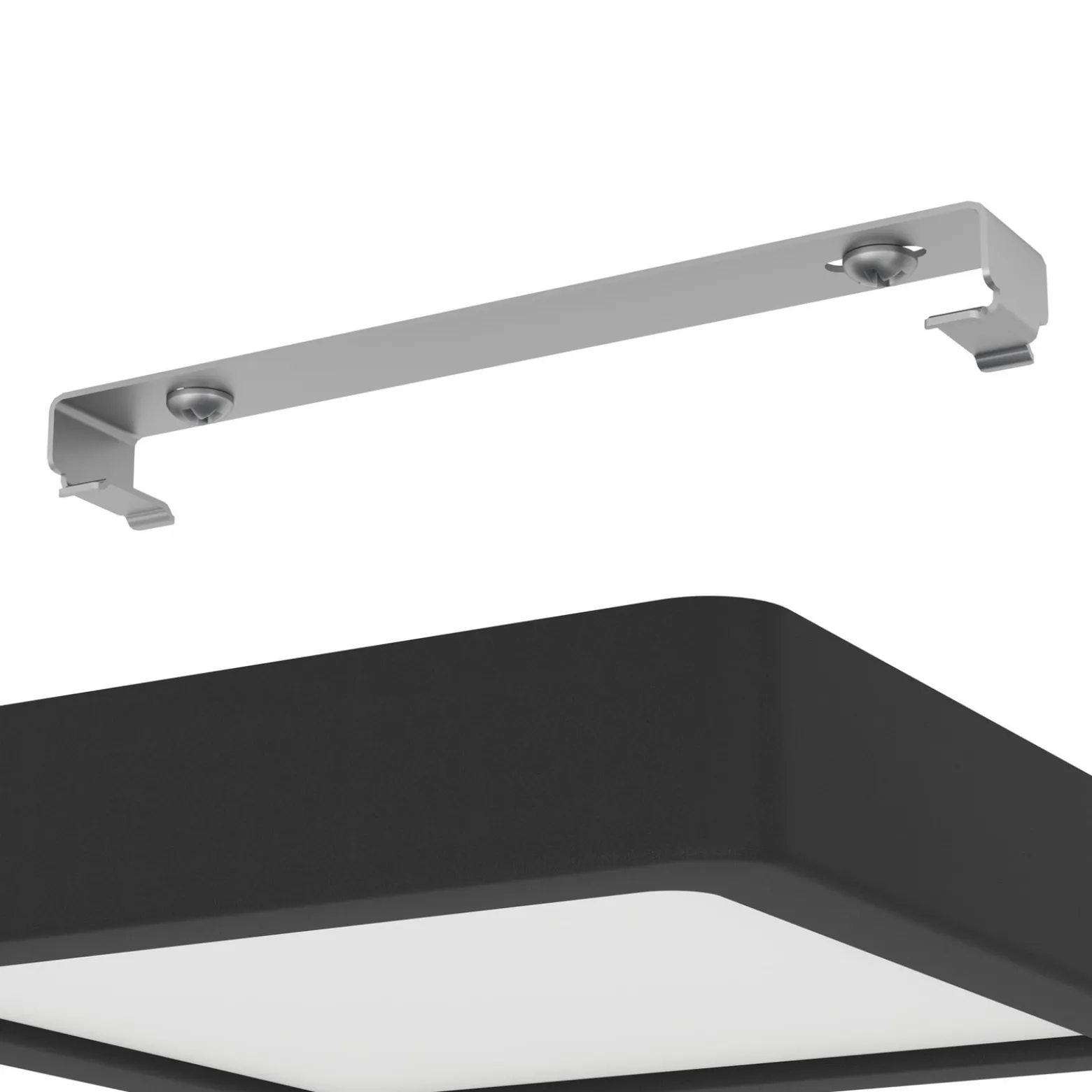 LED-Deckenlampe Fueva 5 IP44 3000K schwarz 16x16cm