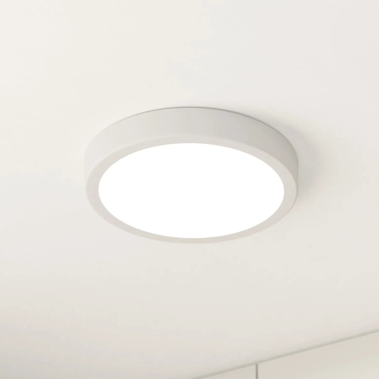 LED-Deckenlampe Fueva 5 IP44 3000K weiß Ø21cm