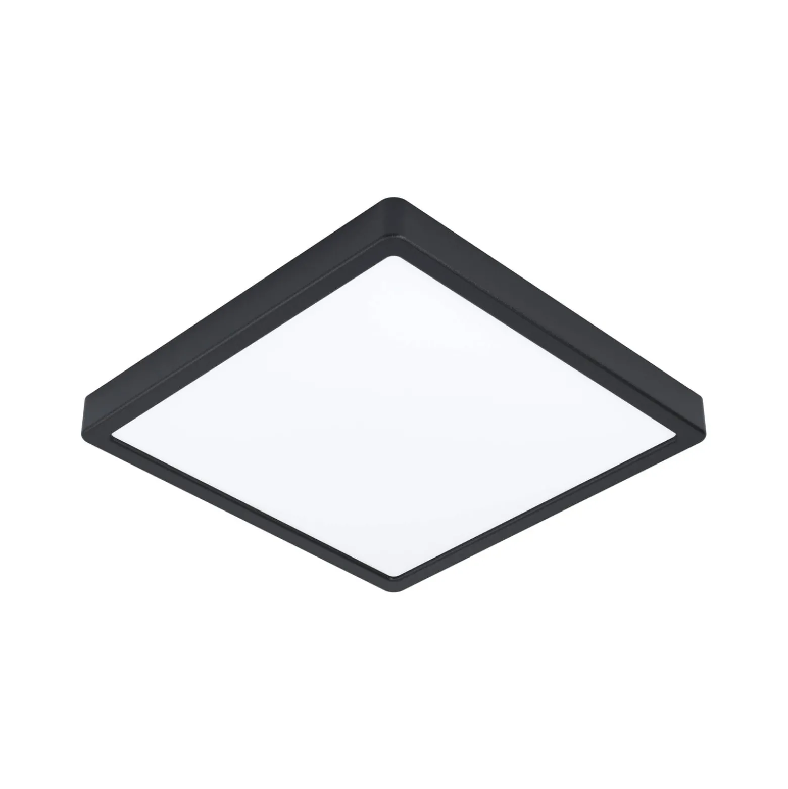 LED-Deckenlampe Fueva 5 IP44 840 schwarz 28,5x28,5
