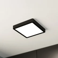 LED-Deckenlampe Fueva 5, IP20 schwarz 21x21cm