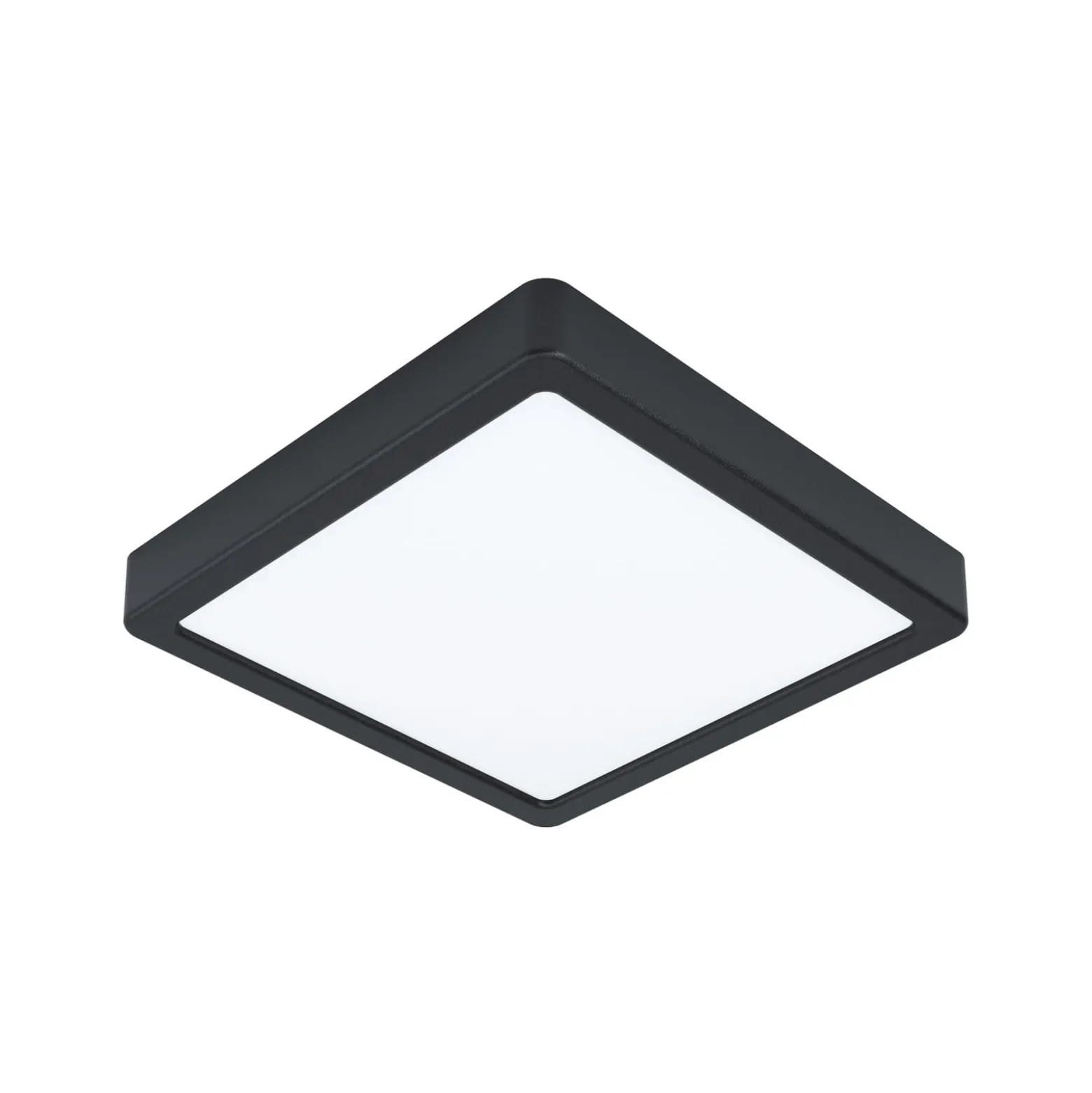 LED-Deckenlampe Fueva 5, IP20 schwarz 21x21cm