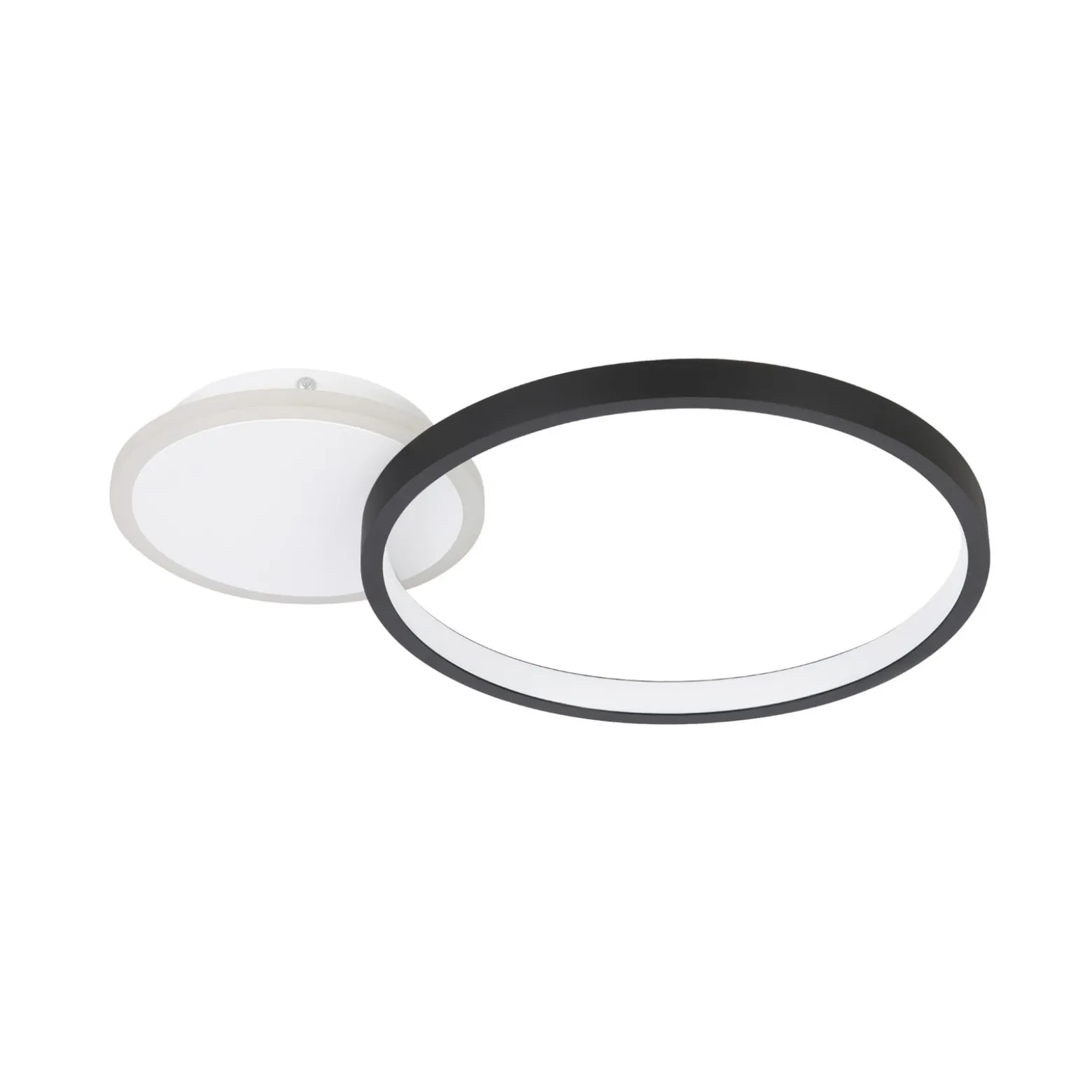 LED-Deckenlampe Gafares, schwarz Alu 41 cm Fernbedienung CCT