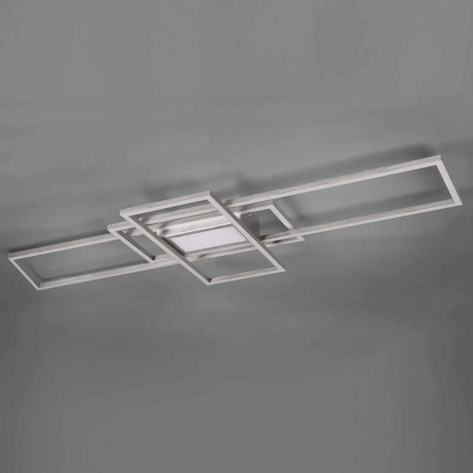LED-Deckenlampe Irvine 3.000-6.500 K, nickel matt