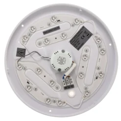 LED-Deckenlampe Lana, Backlighteffekt Ø28 schwarz