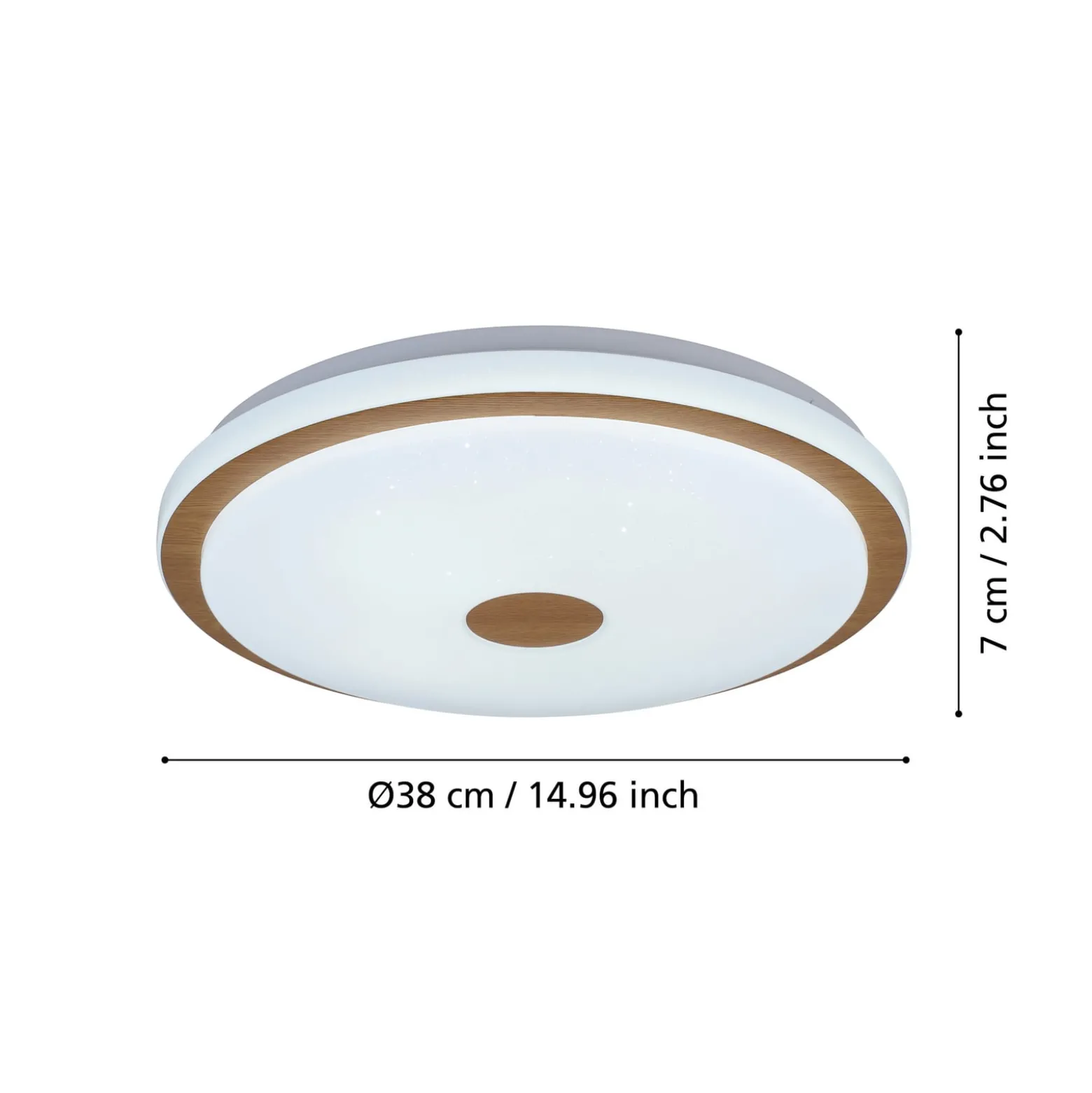 LED-Deckenlampe Lanciano 1 mit Fernbedienung Ø38cm