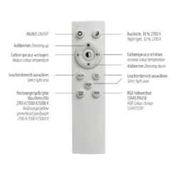 LED-Deckenlampe Mario 45x45cm, dimmbar, RGBW