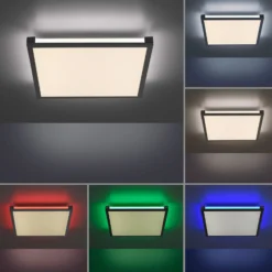 LED-Deckenlampe Mario 45x45cm, dimmbar, RGBW