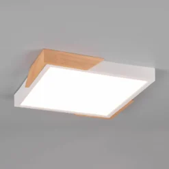 LED-Deckenlampe Meta, 31,5x31,5cm, 3.000K, weiß