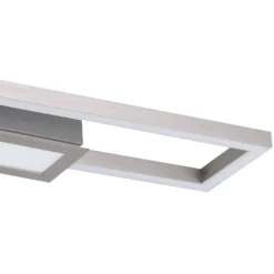 LED-Deckenlampe Monirote, nickel matt, Länge 78 cm, Alu, CCT