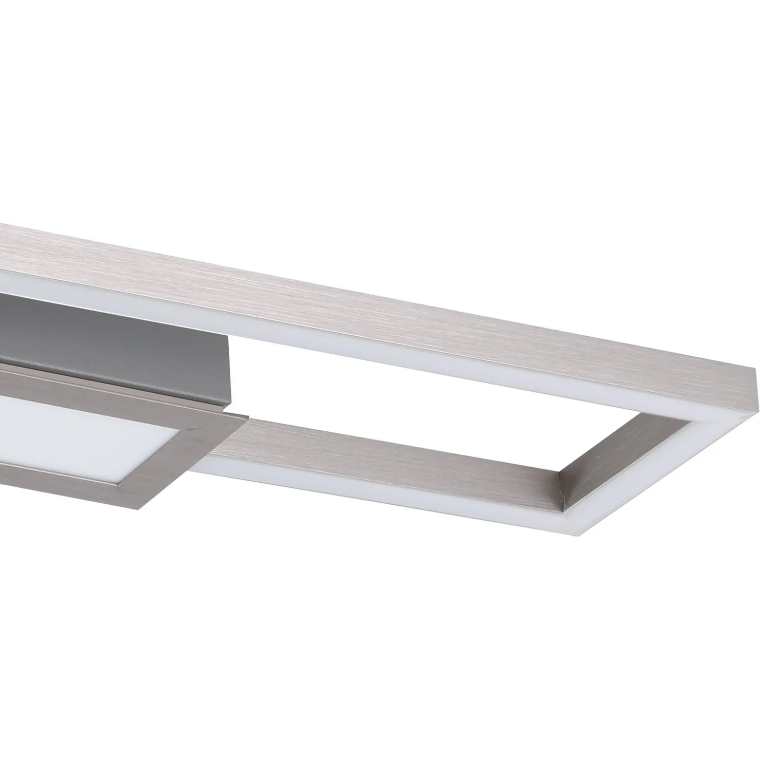 LED-Deckenlampe Monirote, nickel matt, Länge 78 cm, Alu, CCT