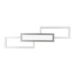 LED-Deckenlampe Monirote, nickel matt, Länge 78 cm, Alu, CCT