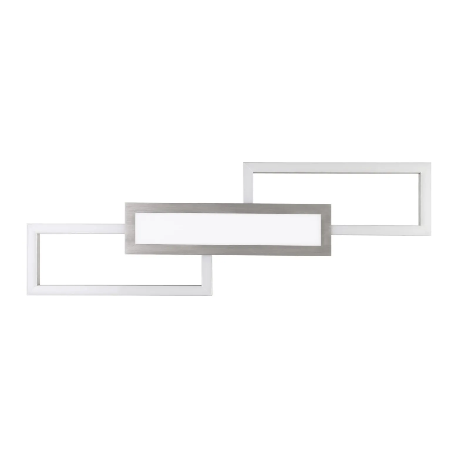 LED-Deckenlampe Monirote, nickel matt, Länge 78 cm, Alu, CCT