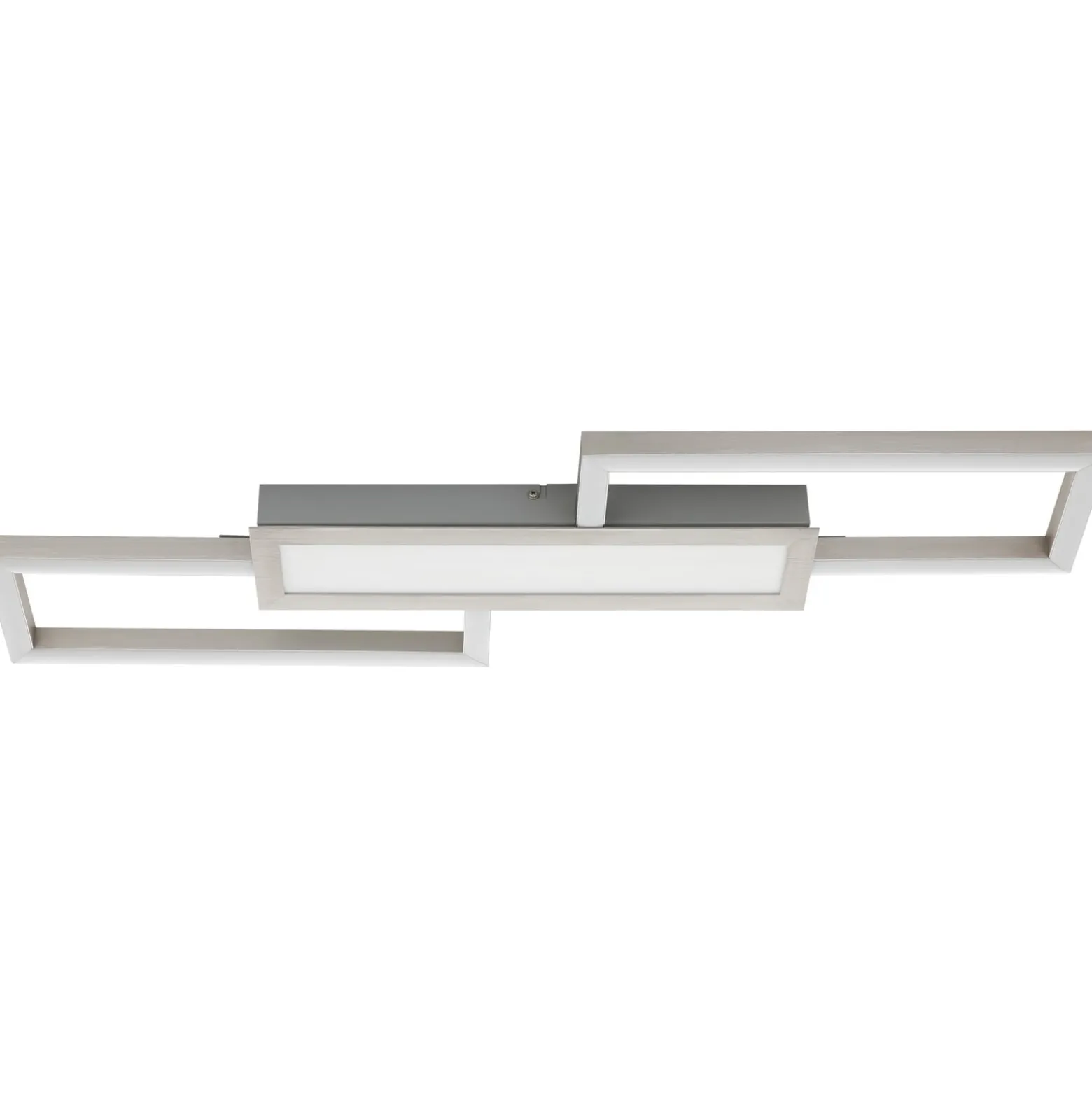 LED-Deckenlampe Monirote, nickel matt, Länge 78 cm, Alu, CCT