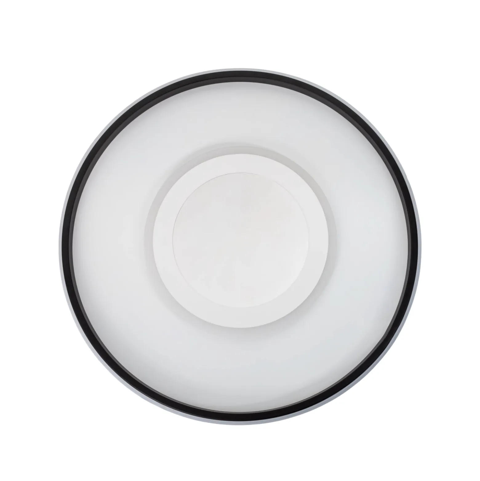 LED-Deckenlampe Redona, weiß/schwarz, Ø 50 cm, CCT, 3D