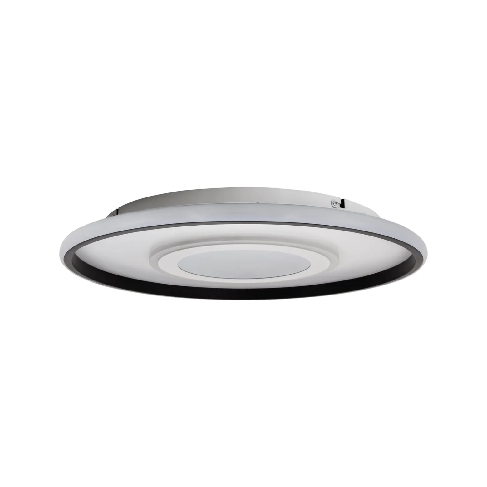 LED-Deckenlampe Redona, weiß/schwarz, Ø 50 cm, CCT, 3D